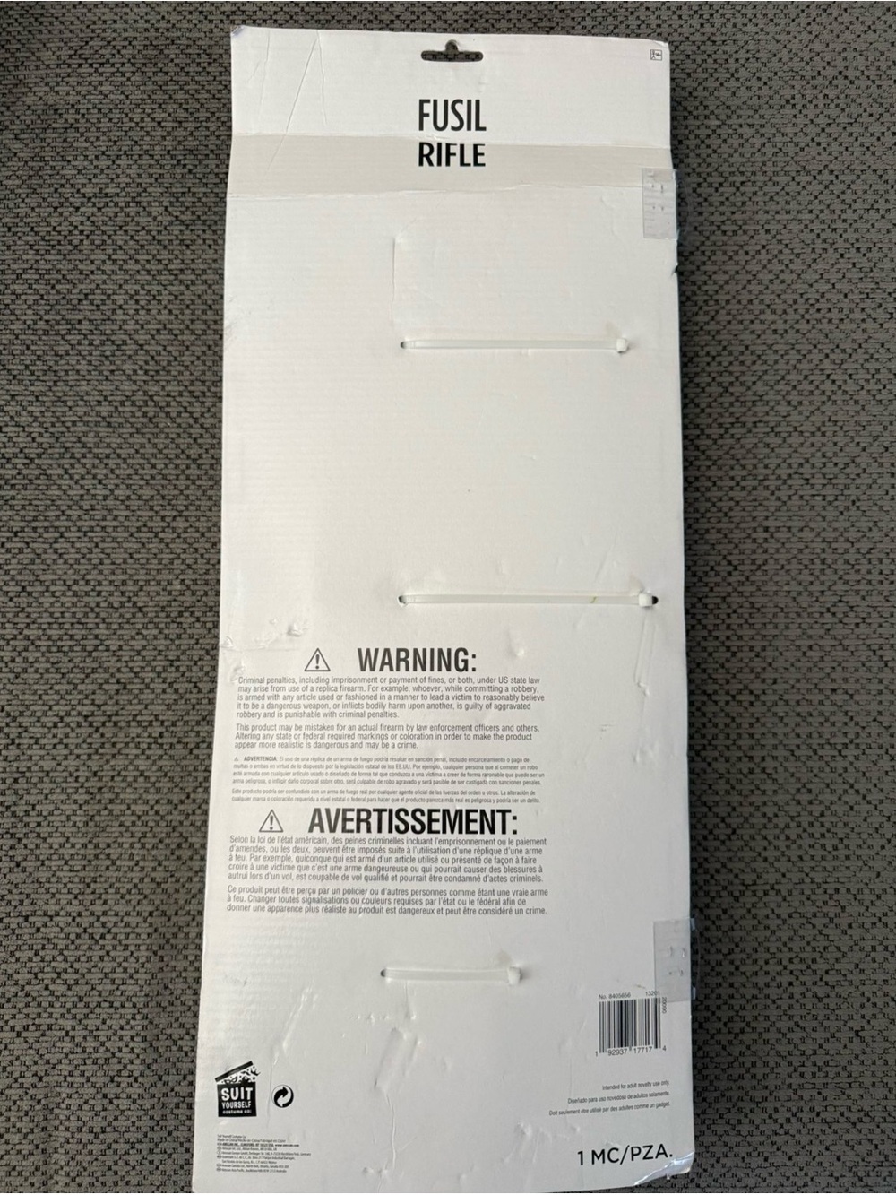 Amscan Gaming Toy Riffle Prop - Picture 3 of 3